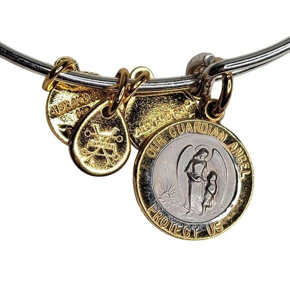 Alex and Ani women's bracelet Guardian Angel charm silver‎ tone protection help - Picture 1 of 5